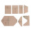 7Pcs Acrylic Card Packaging Templates for Accurate Cutting Clear Layout DIY 9