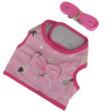 Harnais et laisse pour petit animal en nylon, gilet réglable, taille S
