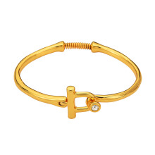 Verstellbares Karabinerhaken-Armband, flexible Öffnung,-Gold
