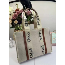 (white apricot skin) underarm shoulder canvas bag large capacity handbag fashion casual commuter tote bag