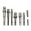 Versatile 8-Piece Socket Adapter Set for Impact Drivers - 1/4 3/8 1/2 Inch 3
