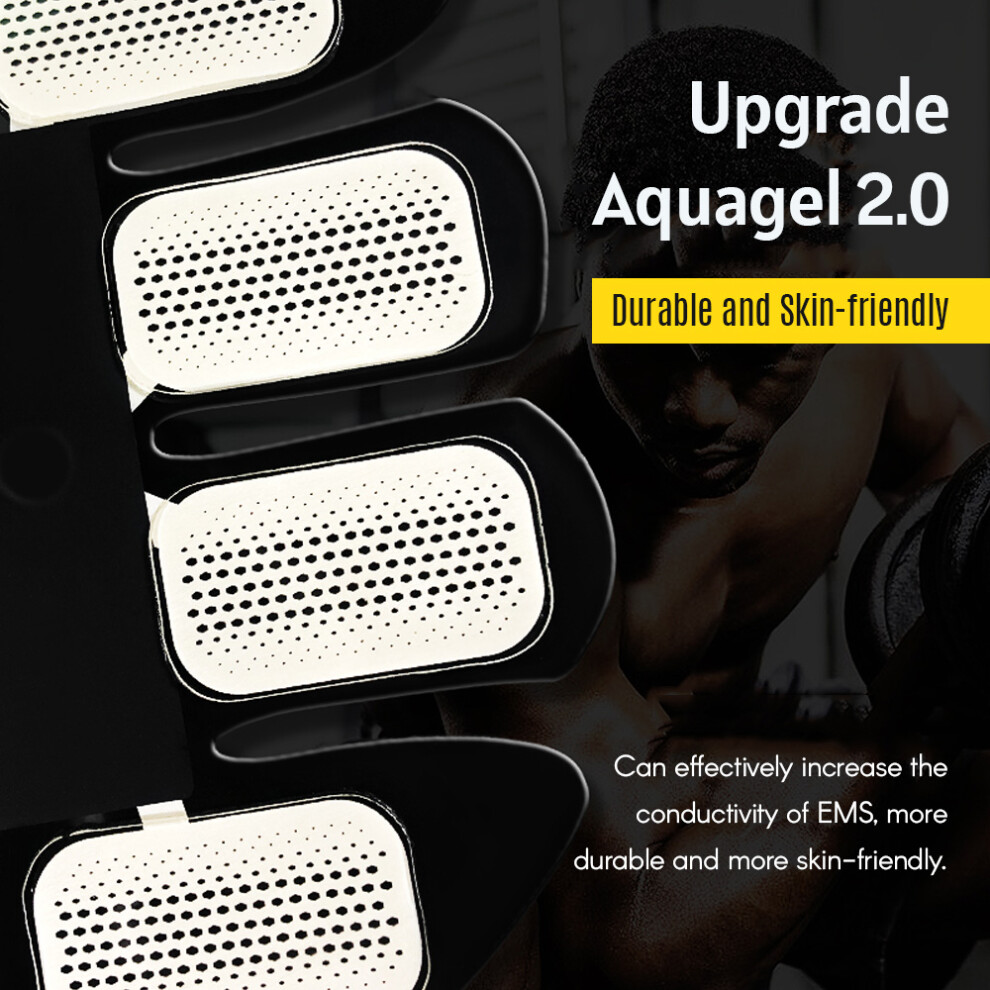 Rechargeable Smart Abs Stimulator Abdominal Muscle Toner 6 Modes 9 Levels