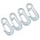 4Pcs Galvanized Winch Hook Set 108x20mm with Safety Latches 1