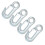 4Pcs Galvanized Winch Hook Set 108x20mm with Safety Latches 15