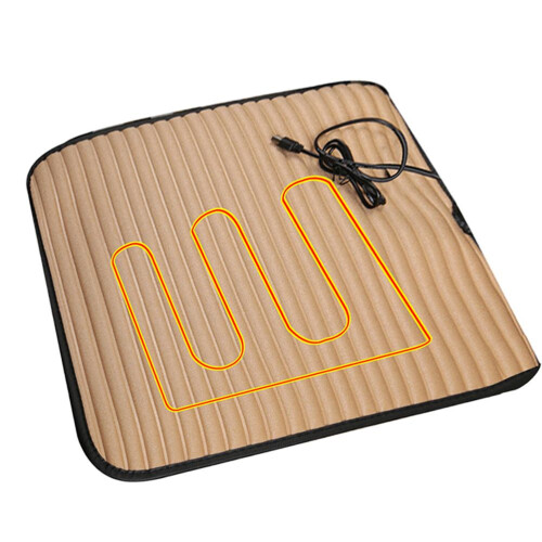Heated Seat Cushion with Temp Control, 47x47cm, Universal Fit 1