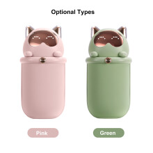 Mini 10000mAh Elektrischer Handwärmer Powerbank, 55/45, Tragbar Schwarz/Pink