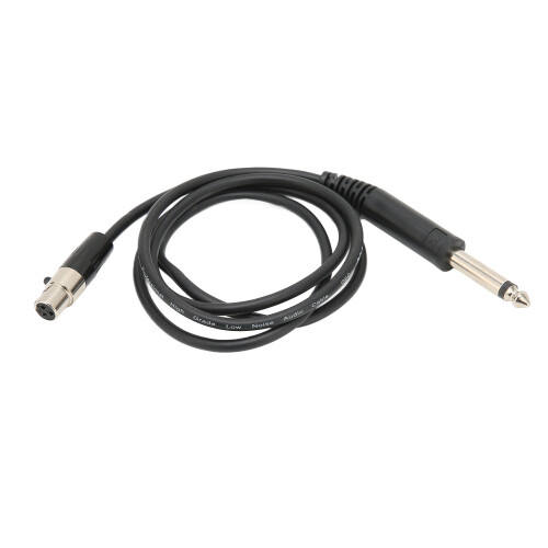 Cable Mini XLR de 3 pines hembra a macho de 6,35 mm, 1,0 m 1