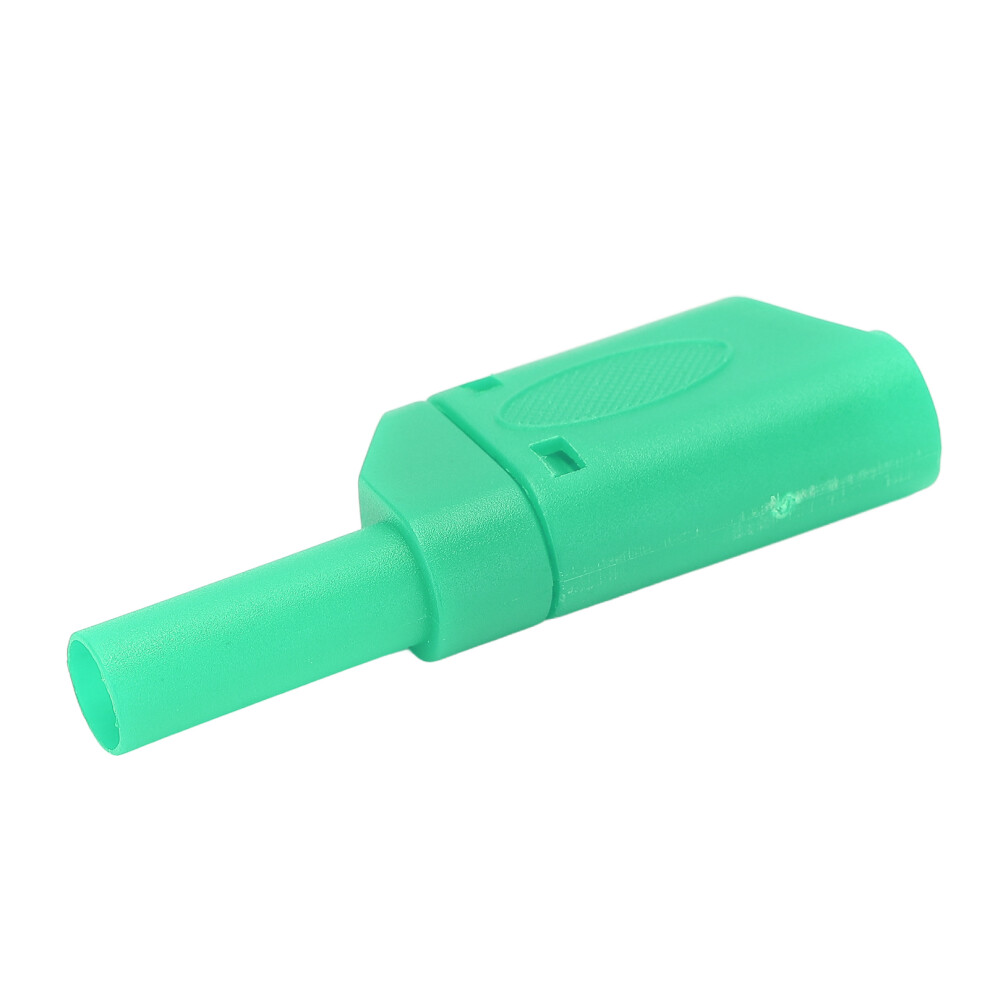 10Pcs 4Mm Green Banana Plug Connectors With Housing For Electronic Tests 4281357910617