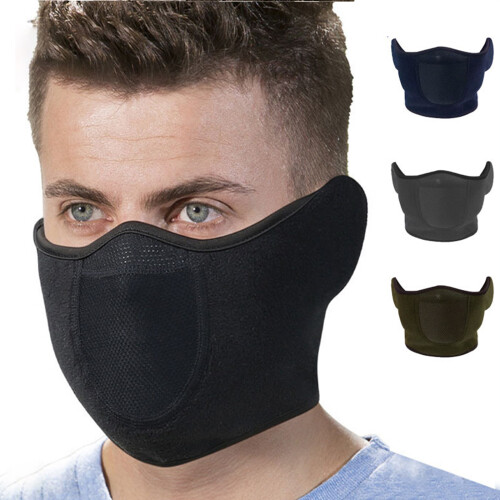 Windproof Biking Face Cover Cold Weather Ski Mask-Navy blue 2