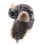 Thickened Winter Hat Windproof PU Leather Trapper Hat-coffee 6