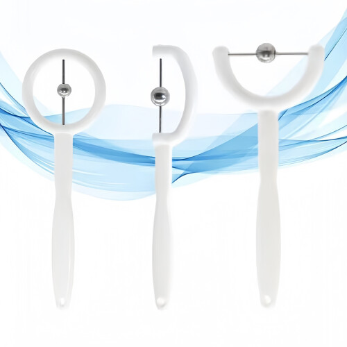 Tongue Tip Exercise Long Use Mouth Muscle Trainer For-White 1