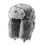 Classical Cold Weather Trapper Hat Plush Lining-black and white 1