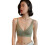 Woman Seamlessly Bras Soft Elasticated T Shirt Bra-tea green M 1