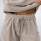Women's two-piece tracksuit set: oversized hoodie-Khaki S 6