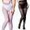 Reinforced Heel Toe Sheer Stockings Open Crotch Flexible-White 2