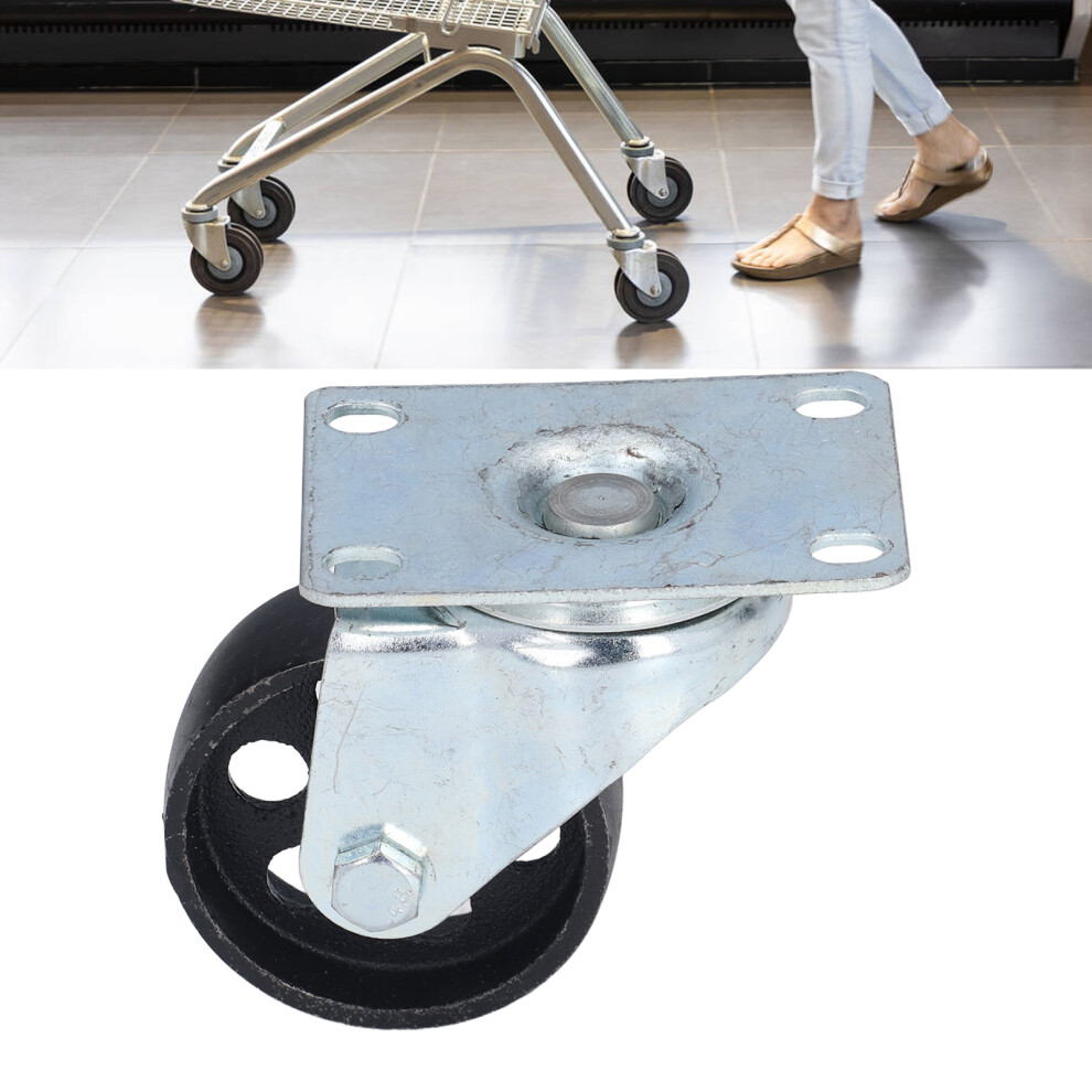 3In Rotating Cast Iron Caster Wheel - Stable Durable For Trolleys 8111357910811