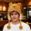 Warm Plush Winter Cap with Lovely Hamburger Bear-Yellow os 4