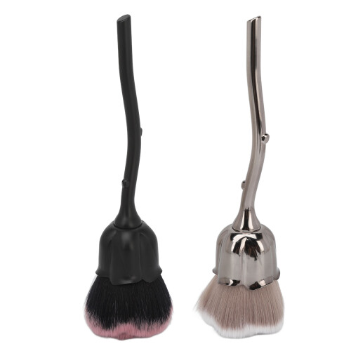 2 stücke Rose Blume Make-Up Flauschigen Weichen