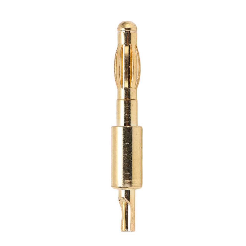 Gold Plated 4Mm Banana Plug Connectors 10Pcs For Electrical Testing 4971357911003
