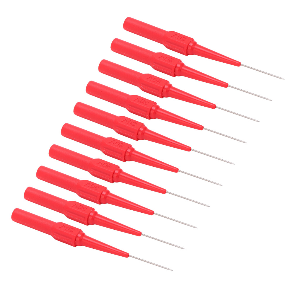 10Pcs Test Probe Set 26.010 0.7Mm For Testing Equipment, Red 8131357911052