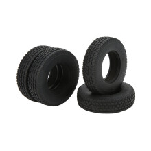 Tamiya 1/14 Remorque RC Pneus en caoutchouc de 22 mm avant et arrière — remplacement de haute qualité