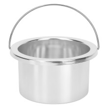 Reusable 100mm Waxing Pot for Efficient Hair Removal - Silver Bowl