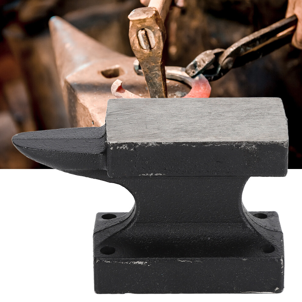 1Lb Cast Iron Anvil Tool With Horn Crafting For Smithing And Metalwork 3201357912245