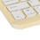 Mini Wireless Tastatur mit Bildschirmsperre, 150mAh, Gelb 11