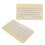 Mini Wireless Tastatur mit Bildschirmsperre, 150mAh, Gelb 9
