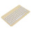 Mini Wireless Tastatur mit Bildschirmsperre, 150mAh, Gelb 14