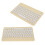 Mini Wireless Tastatur mit Bildschirmsperre, 150mAh, Gelb 6