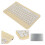 Mini Wireless Tastatur mit Bildschirmsperre, 150mAh, Gelb 4