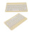 Mini Wireless Tastatur mit Bildschirmsperre, 150mAh, Gelb 8