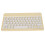 Mini Wireless Tastatur mit Bildschirmsperre, 150mAh, Gelb 15