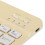 Mini Wireless Tastatur mit Bildschirmsperre, 150mAh, Gelb 5