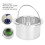 Reusable 100mm Waxing Pot for Efficient Hair Removal - Silver Bowl 12