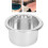 Reusable 100mm Waxing Pot for Efficient Hair Removal - Silver Bowl 16