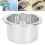 Reusable 100mm Waxing Pot for Efficient Hair Removal - Silver Bowl 15