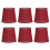 6PCS Modern Fabric Lampshade E14 Light Wine Red Simple Design Craftsmanship 15