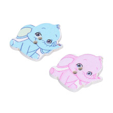 150 pezzi di bottoni elefante in stile cartoon 27x22mm 2 colori