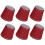 6PCS Modern Fabric Lampshade E14 Light Wine Red Simple Design Craftsmanship 16