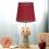 6PCS Modern Fabric Lampshade E14 Light Wine Red Simple Design Craftsmanship 6