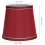 6PCS Modern Fabric Lampshade E14 Light Wine Red Simple Design Craftsmanship 7