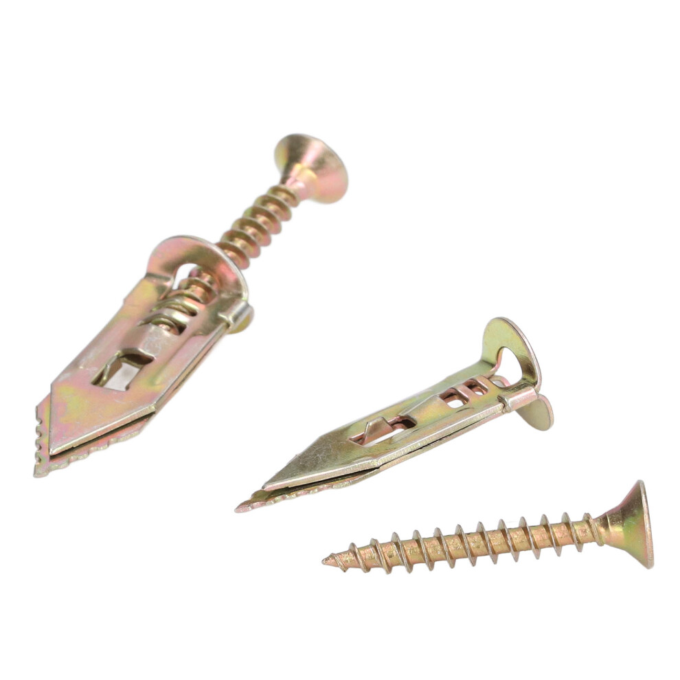 40Pack Self Drilling Anchors Screws Metal Wall Fixings For Drywall And Shelves 7631357915247