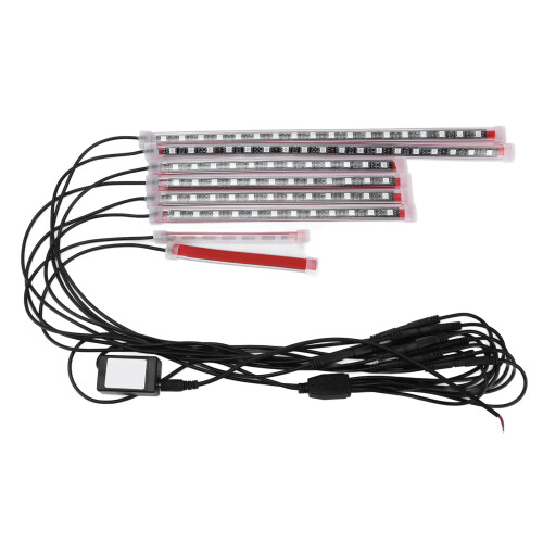 Motorcycle RGB LED Light Kit Bluetooth APP 12V 8 Stripes, 16M Colors 1