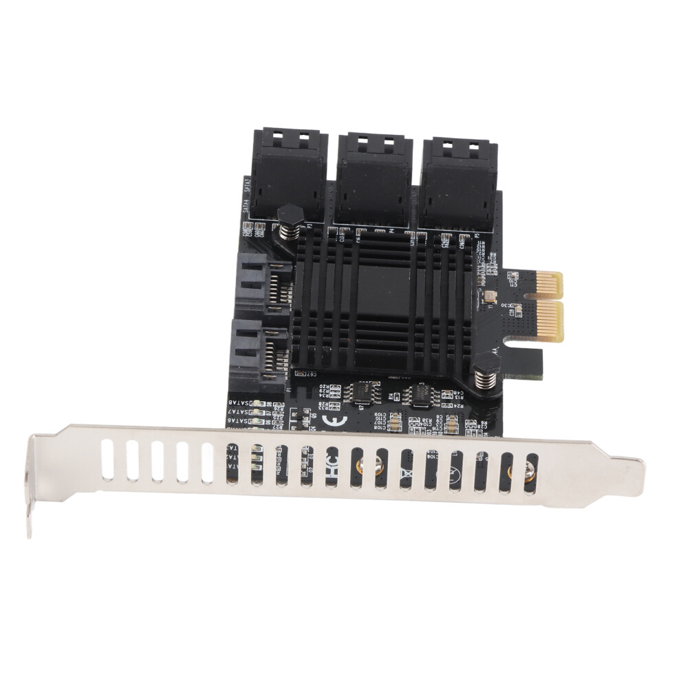 8-Port Pcie Expansion Card, 6Gbps, Sata3.0 Black 8261357916716