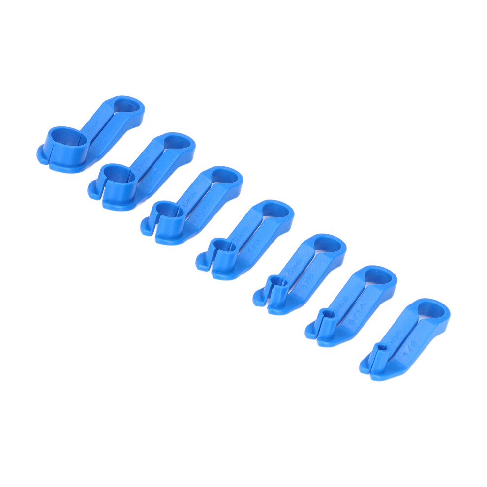 7Pcs Abs Fuel Line Disconnect Tools Angled Removal Kit For Cars & Vehicles Blue 8211357919118