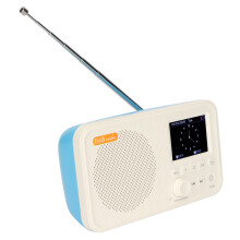 Portable Digital Radio with DAB+ FM, 2.4" LCD, 1800mAh Battery