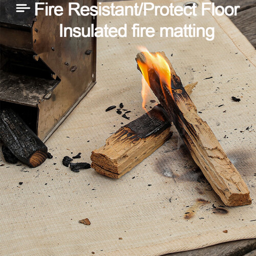 (60x80) Bbq Fire Mat | Flame Resistant Cloth For Camping Fire Pits Fire Pits 1