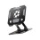 Portable Carbon Steel Tablets Holder With Double Axises-Black 1